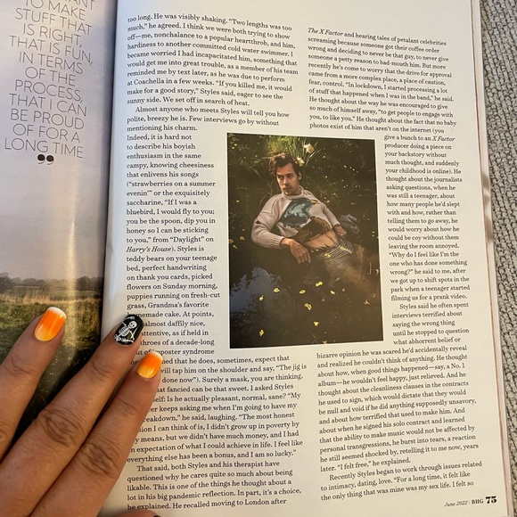Harry Styles Better Homes & Gardens June 2022 Issue - Picture 4 of 4